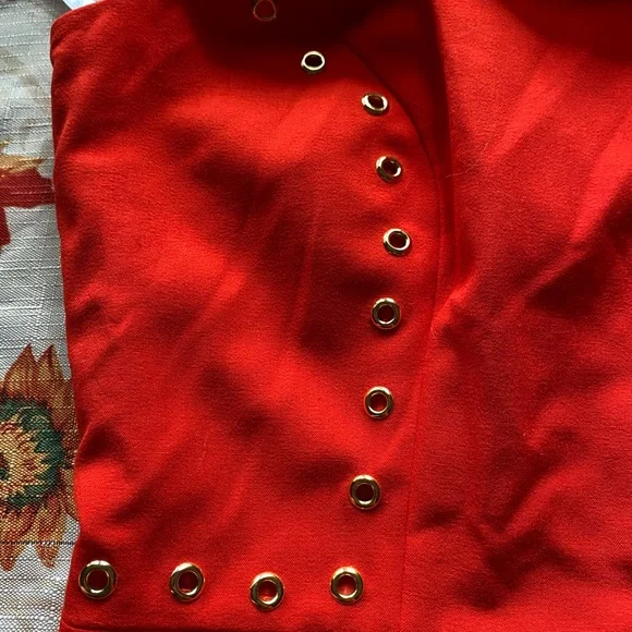 Calvin Klein Red dress NWT size 4P - Picture 4 of 5